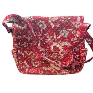 Stephanie Dawn Large Quilted Shoulder Bag Tote lots of pockets EUC